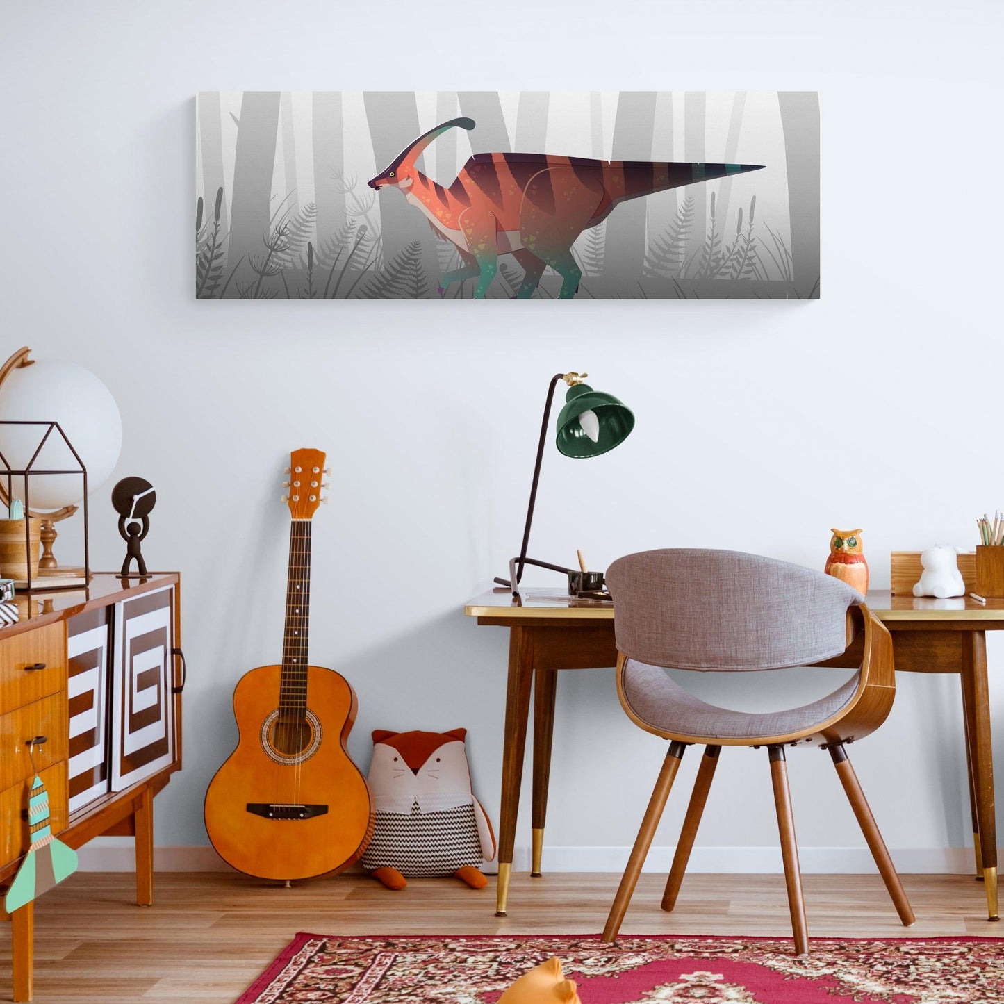 Charonosaurus Landscape Canvas - Canvas - Dino Room