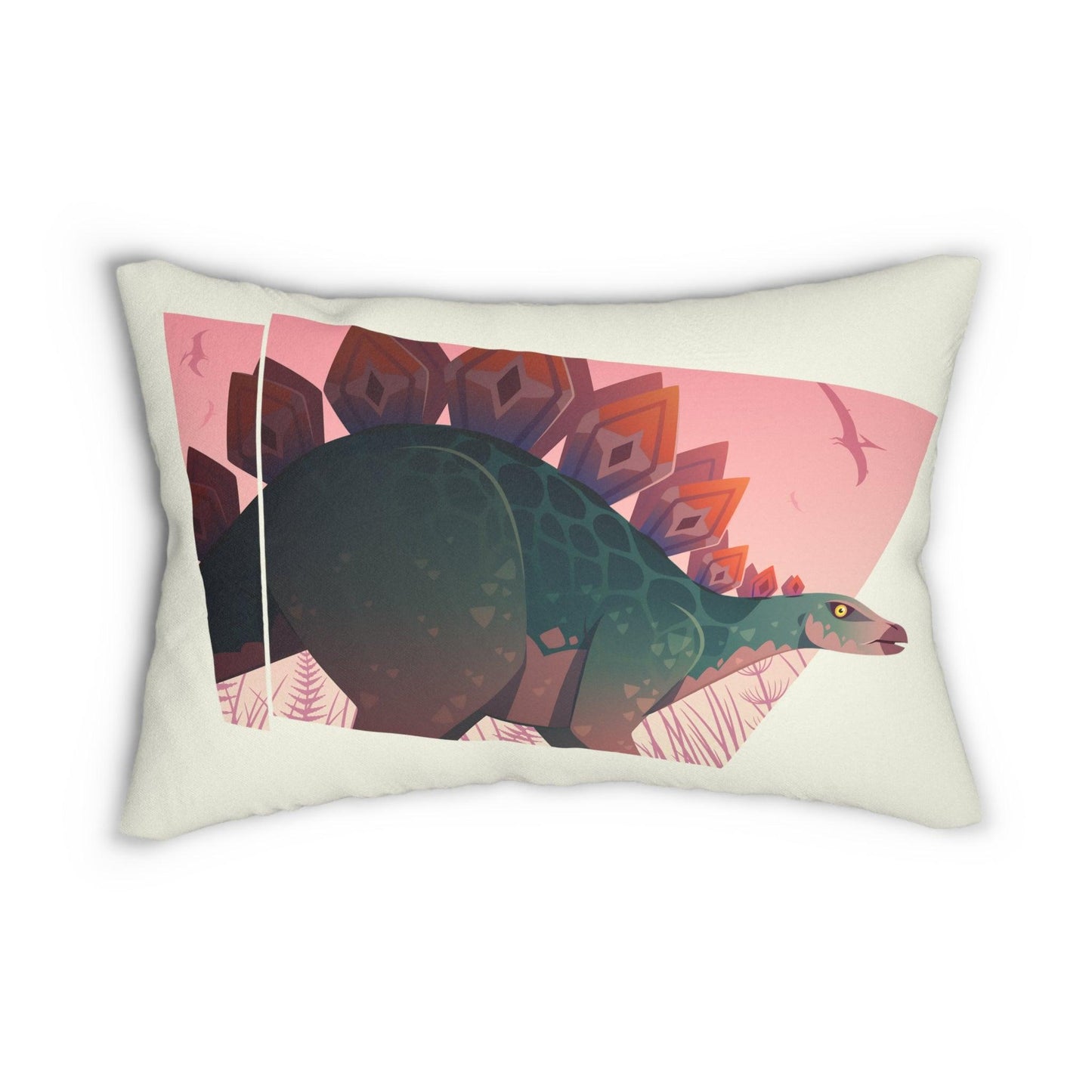 Allosaurus vs Stegosaurus Lumbar Pillow Set - 2 pieces - Pillow - Dino Room