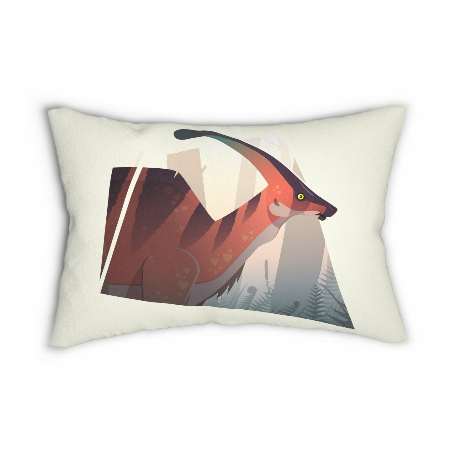 Styracosaurus vs. Charonosaurus Lumbar Pillow Set - 2 pieces - Pillow - Dino Room