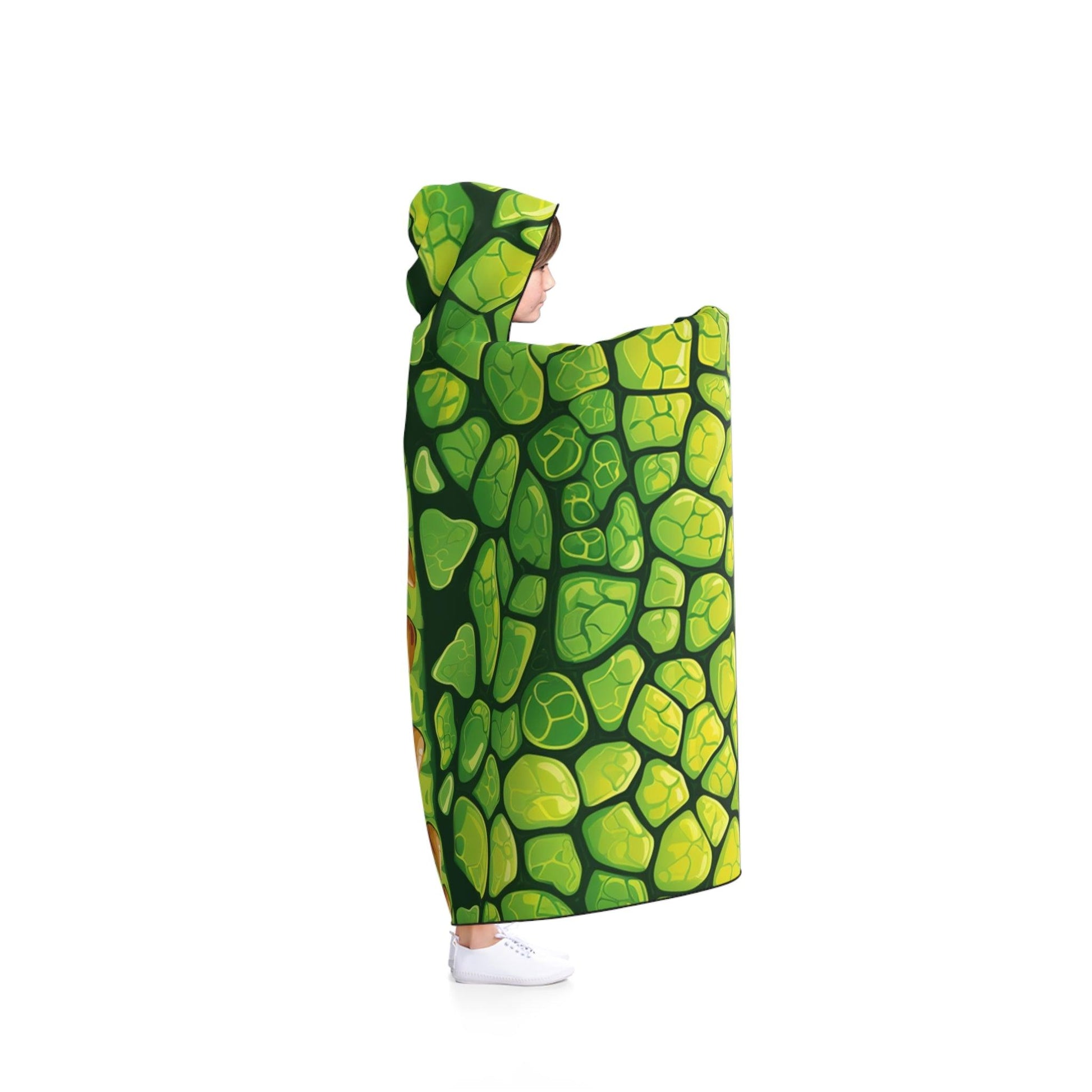 Green T-rex Hooded Blanket - All Over Prints - Dino Room