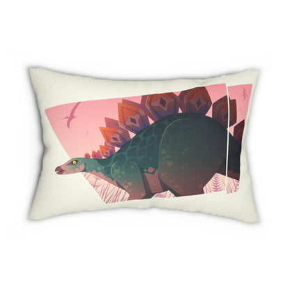 Stegosaurus Lumbar Pillow - Home Decor - Dino Room