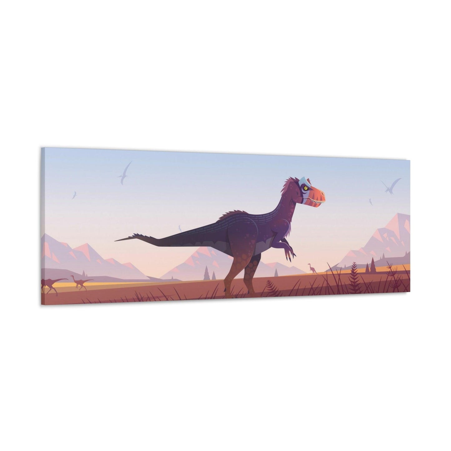 Allosaurus Landscape Canvas - Canvas - Dino Room