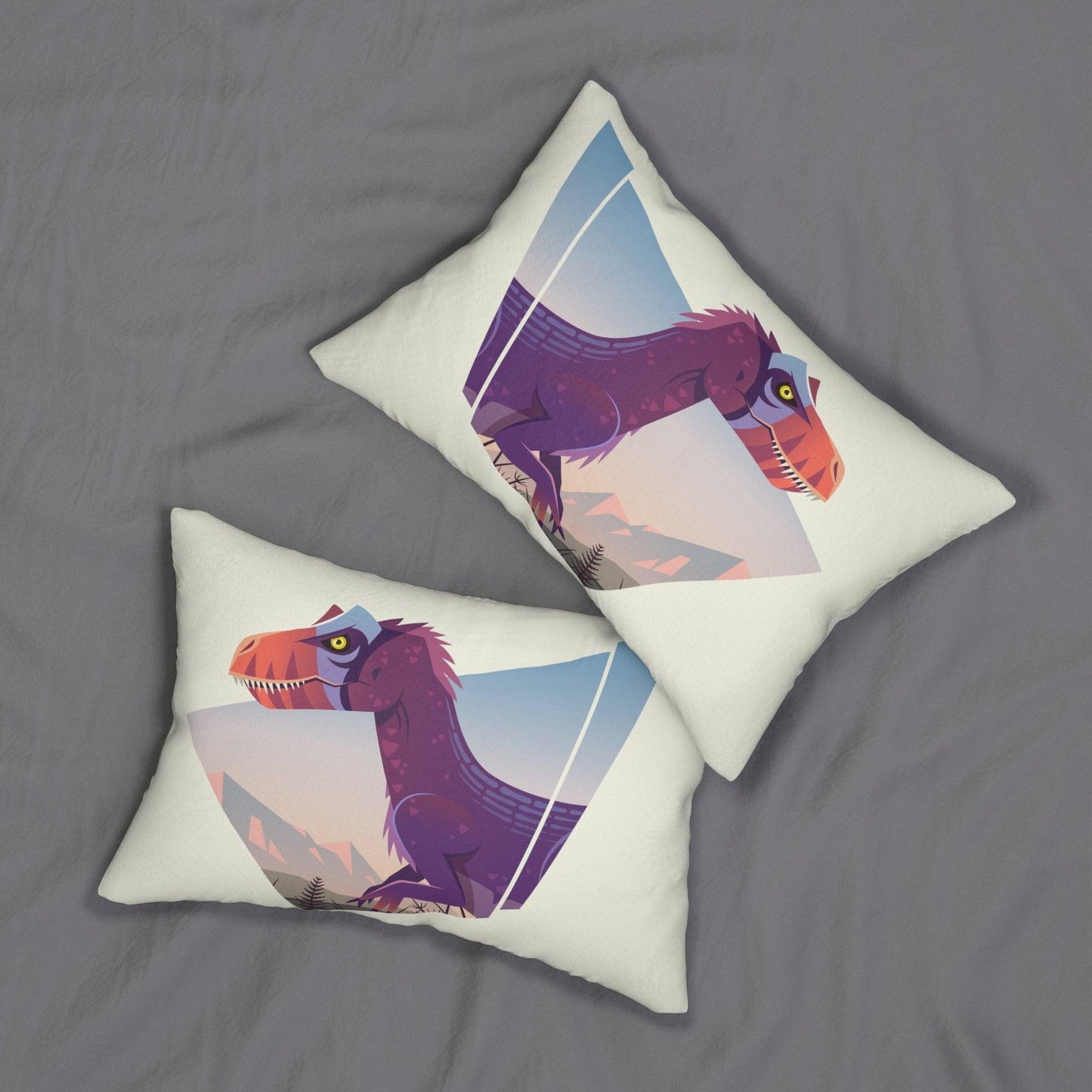 Allosaurus Lumbar Pillow - Home Decor - Dino Room