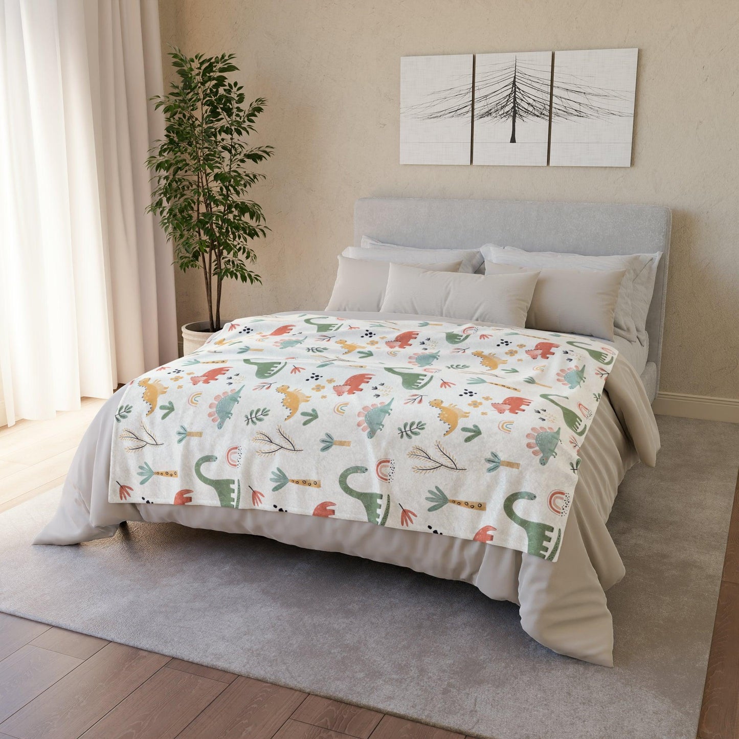 Dino Jungle Blanket - Home Decor - Dino Room