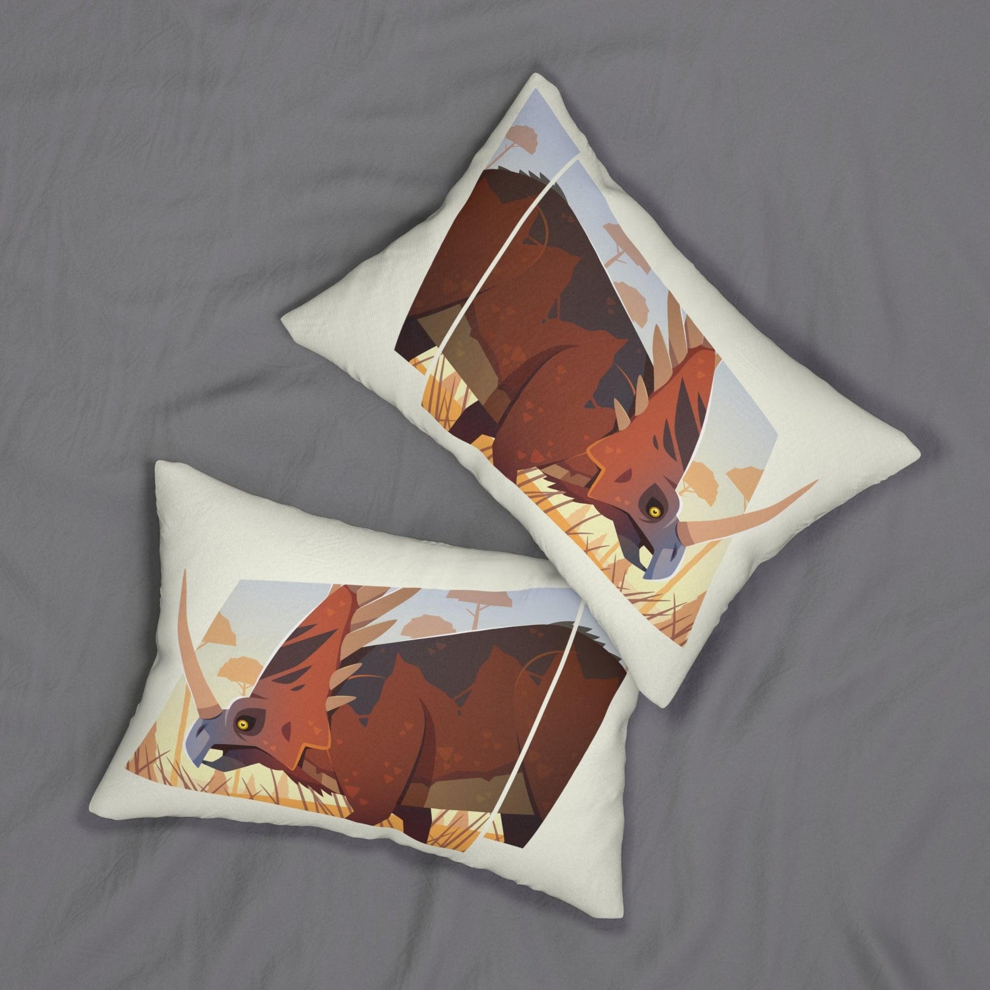 Styracosaurus Lumbar Pillow - Home Decor - Dino Room