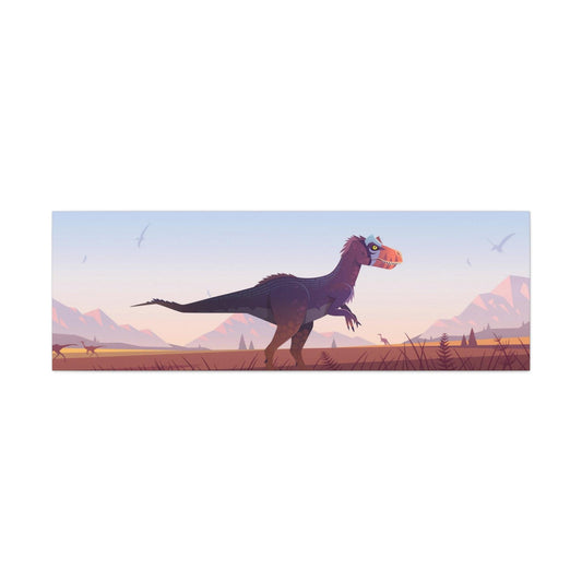 Allosaurus Landscape Canvas - Canvas - Dino Room