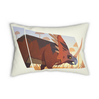 Styracosaurus Lumbar Pillow - Home Decor - Dino Room