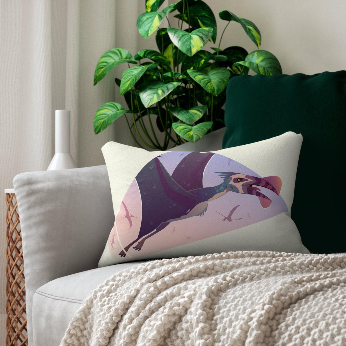 Ornithocheirus Lumbar Pillow - Home Decor - Dino Room