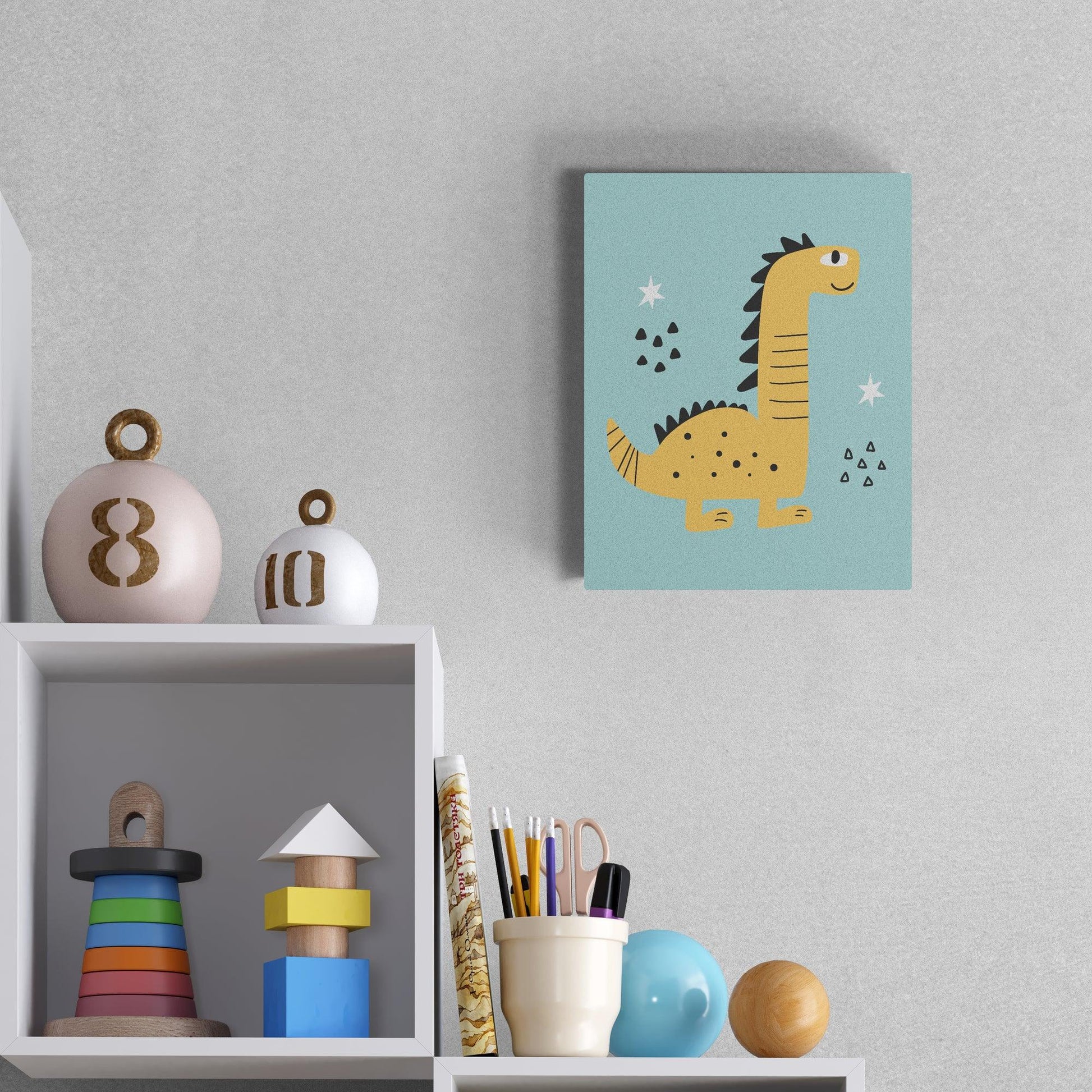 Little Brontosaurus Canvas - Canvas - Dino Room