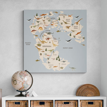 Jurassic World Map Canvas