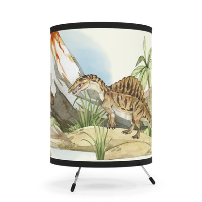 Spinosaurus vs Carnotaurus Tripod Lamp - Home Decor - Dino Room