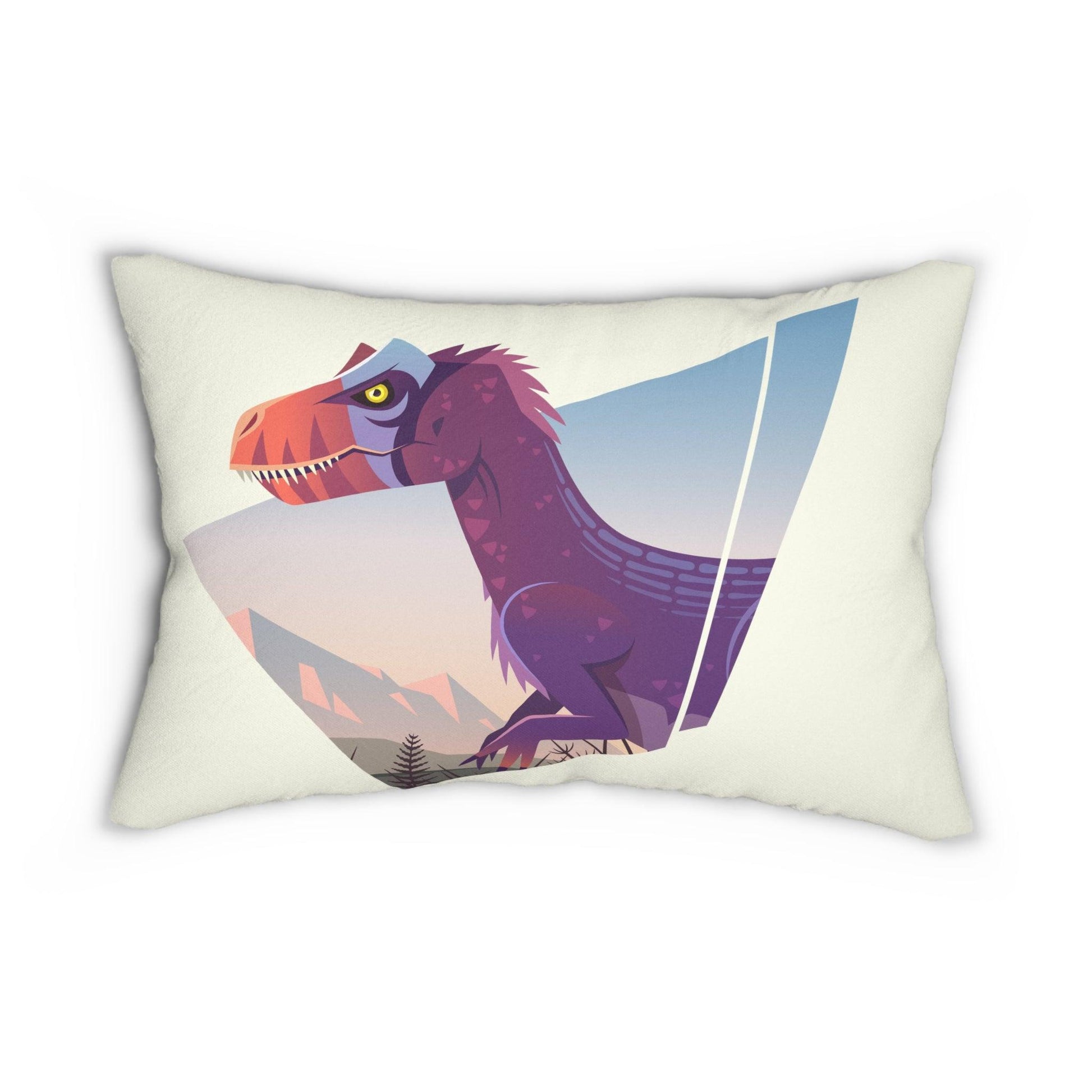Allosaurus vs Stegosaurus Lumbar Pillow Set - 2 pieces - Pillow - Dino Room