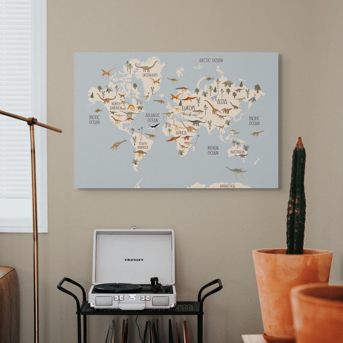Dinosaur World Map