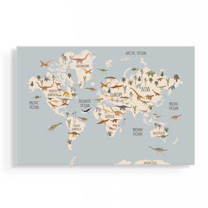 Dinosaur World Map