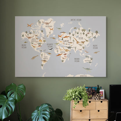 Dinosaur World Map