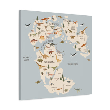 Jurassic World Map Canvas