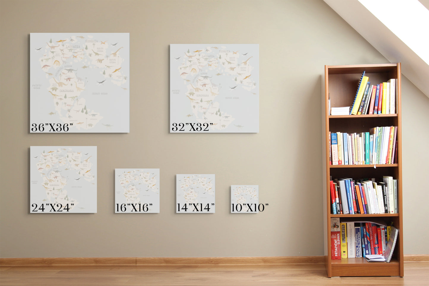 Jurassic World Map Canvas
