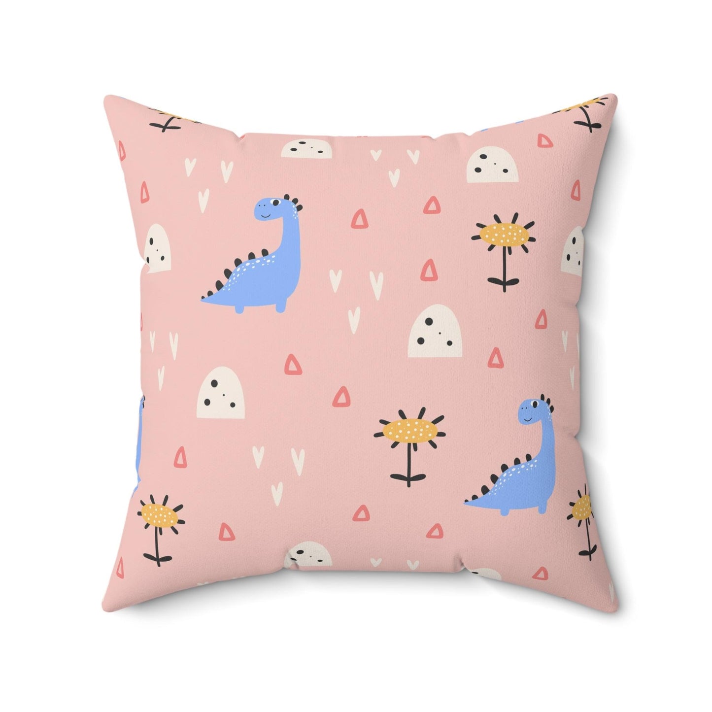 Dino Pals Throw Pillows - Pinks 4-Piece Set - Pillow - Dino Room